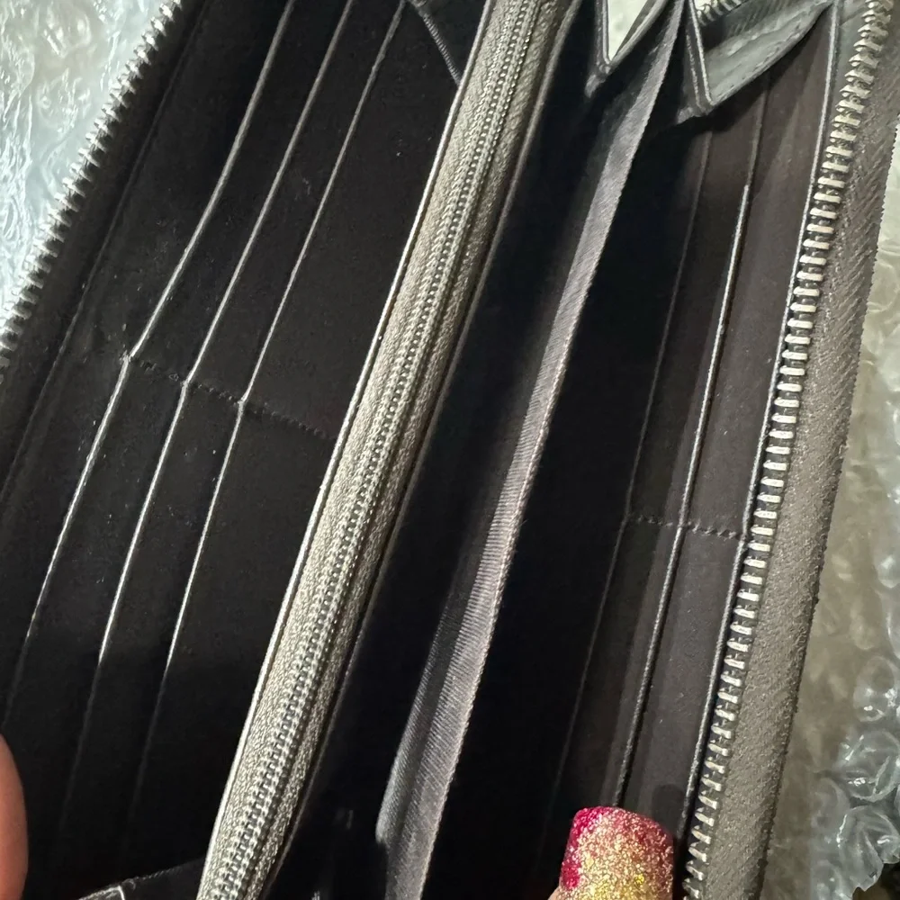 Gucci Black Green Wallet vintage - Picture 12 of 14